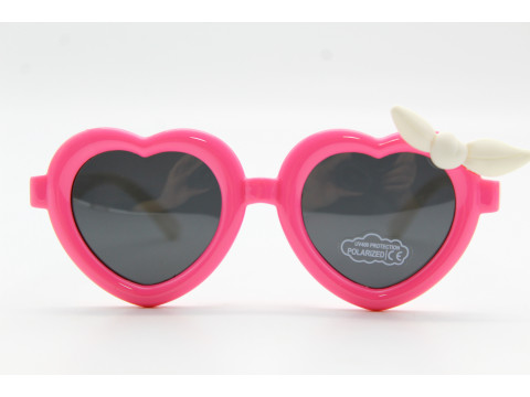 Солнцезащитные очки Feillis Polarized (детские) 66663 42-20-128 розов.с белыми дужками