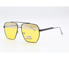Антифары CAIPAI (POLARIZED) W007 C1 (Черная оправа, заушник чёрный, линзы жёлтые. зеркальные) 63-12-136