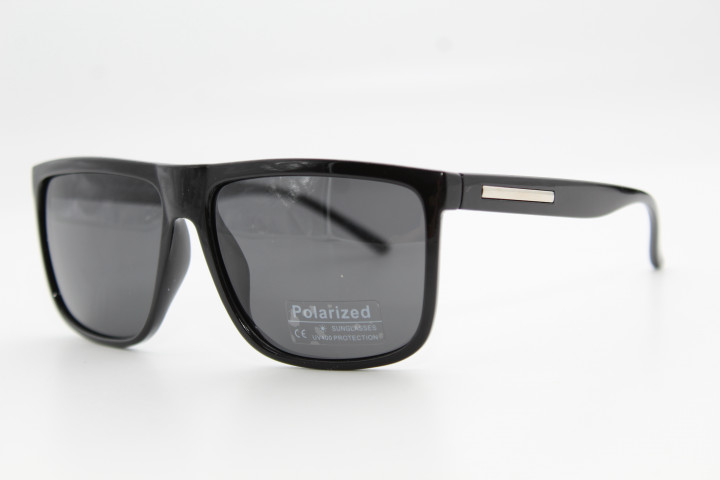 Солнцезащитные очки DECOROZZA POLARIZED 1014 60-16-137 C1 глянец черн.