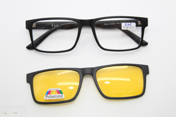 Готовые очки EAE  2294  54-14-145 C2 (c клипоном) POLARIZED (антифары насадка)